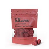 Mallow Hearts - Skumfiduser med hvid chokolade og hindbær 90g - FORUDBESTIL NU